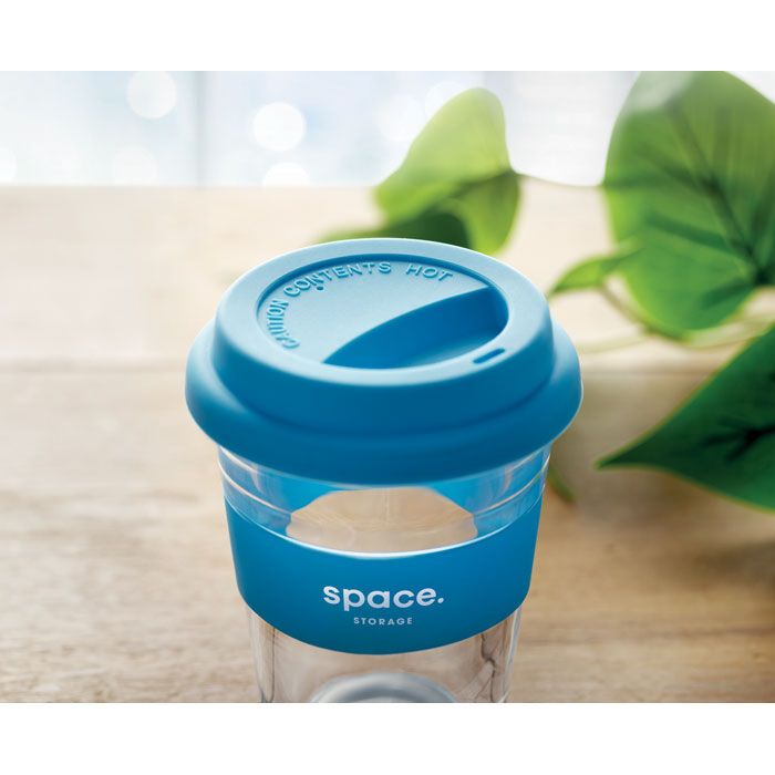 Glas Becher 350 ml ASTOGLASS - blau-812