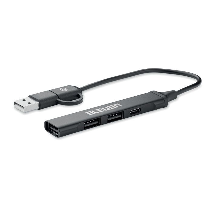 4 Port USB Hub CURRENT - schwarz-553