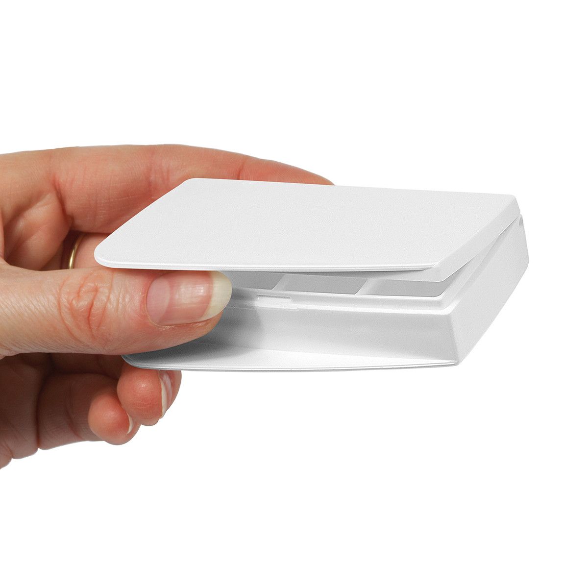 Pillendose Alpha (mit 4 Fächern) - weiß - weiß-819