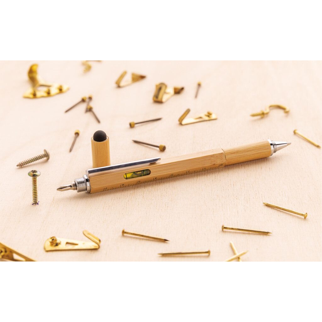 5-in-1 Bambus Tool-Stift - braun-779