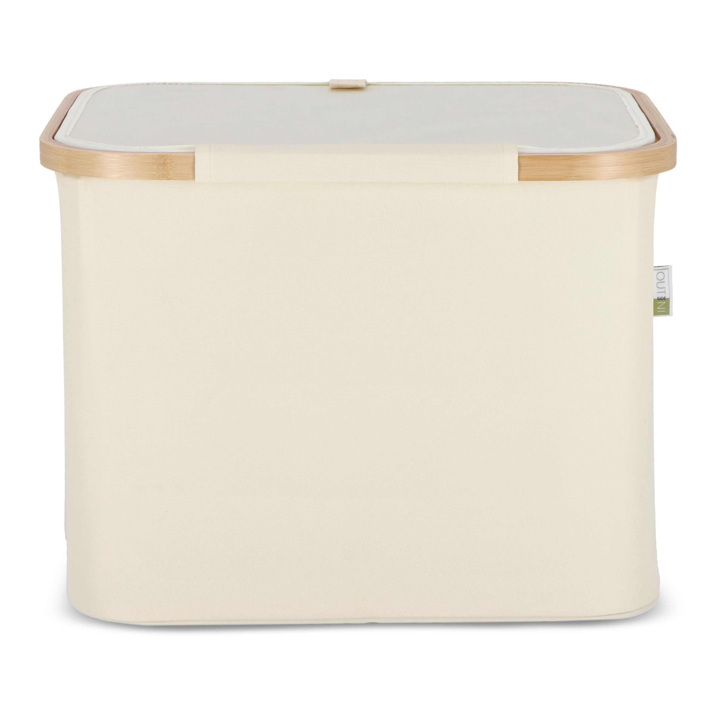 faltbarer Korb mit Deckel Sogne 40,5 x 33 x 30cm rPET - natur-960