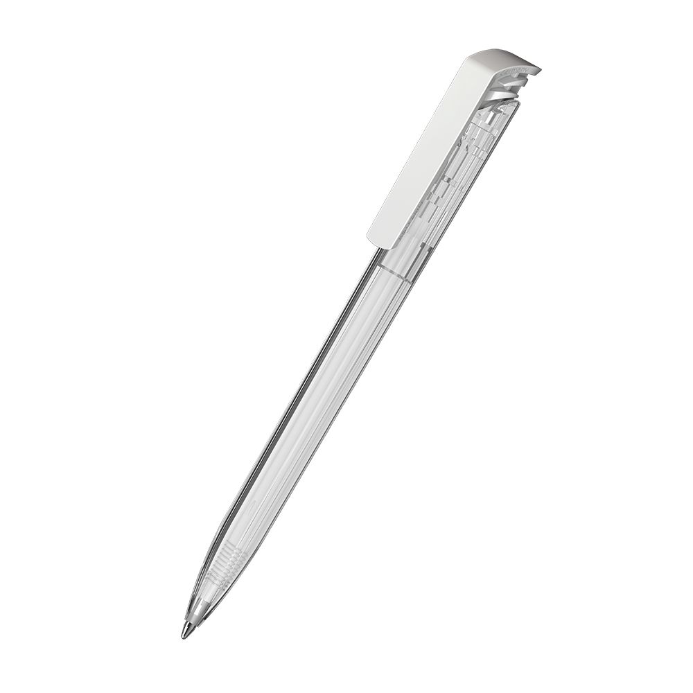Druckkugelschreiber Trias transparent/high gloss - transparent - weiss-133