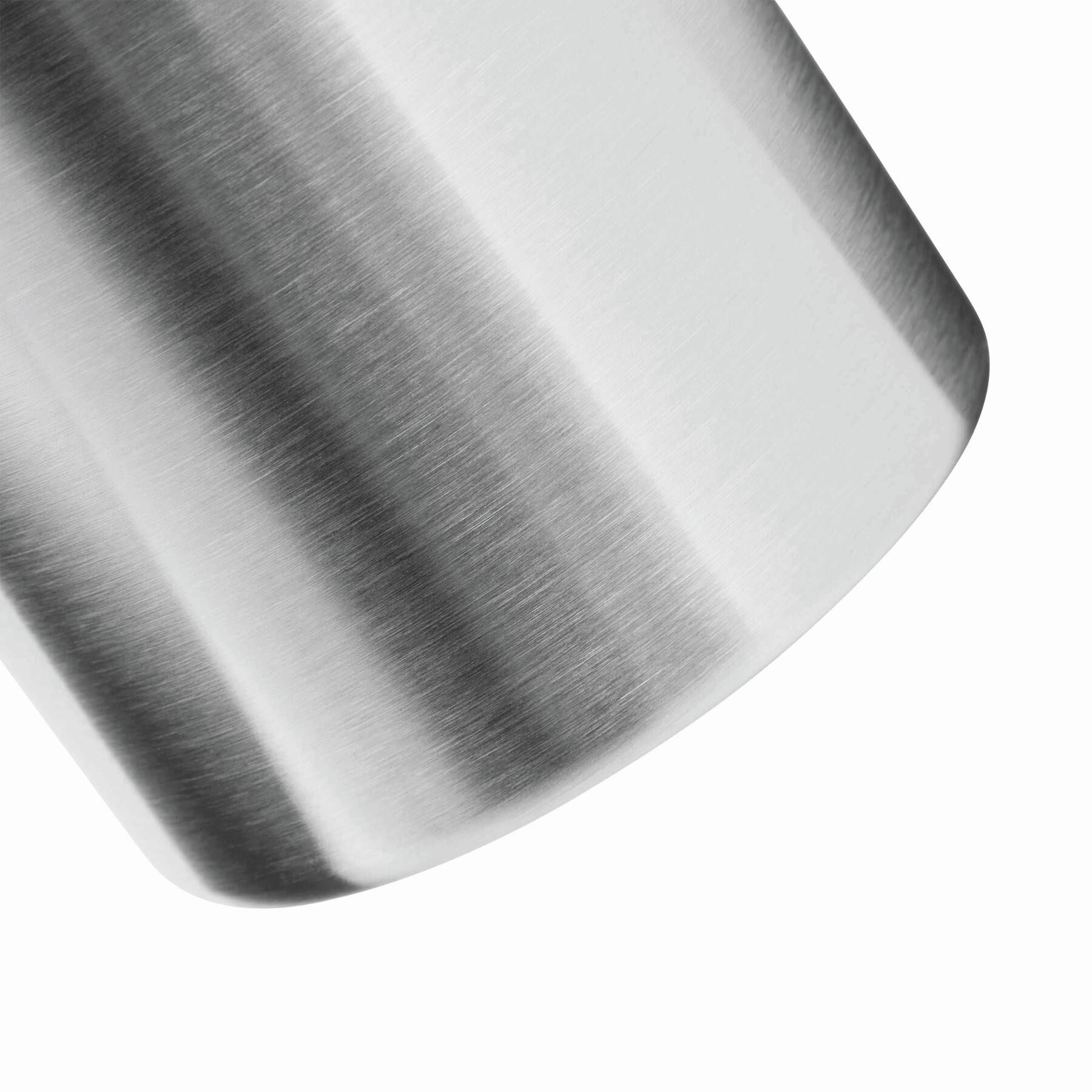 Edelstahl Becher HIKING DAY - orange - silber-711