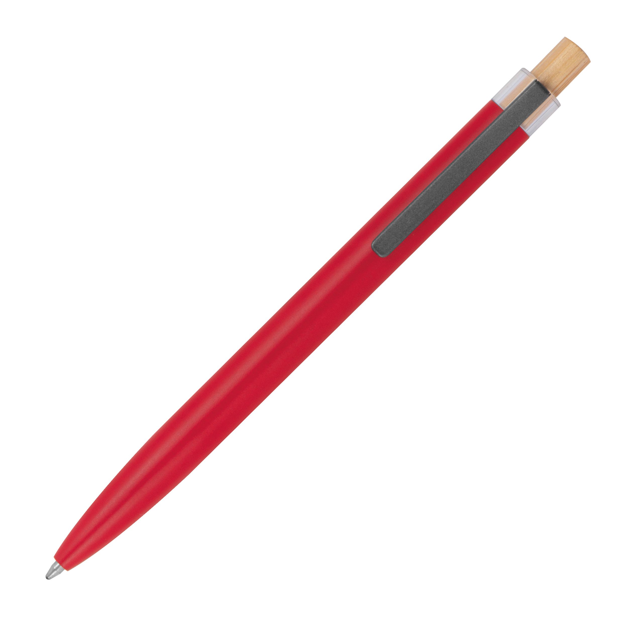 Schreibset mit Kugelschreiber und Druckbleistift aus recyceltem Aluminium  - rot-519