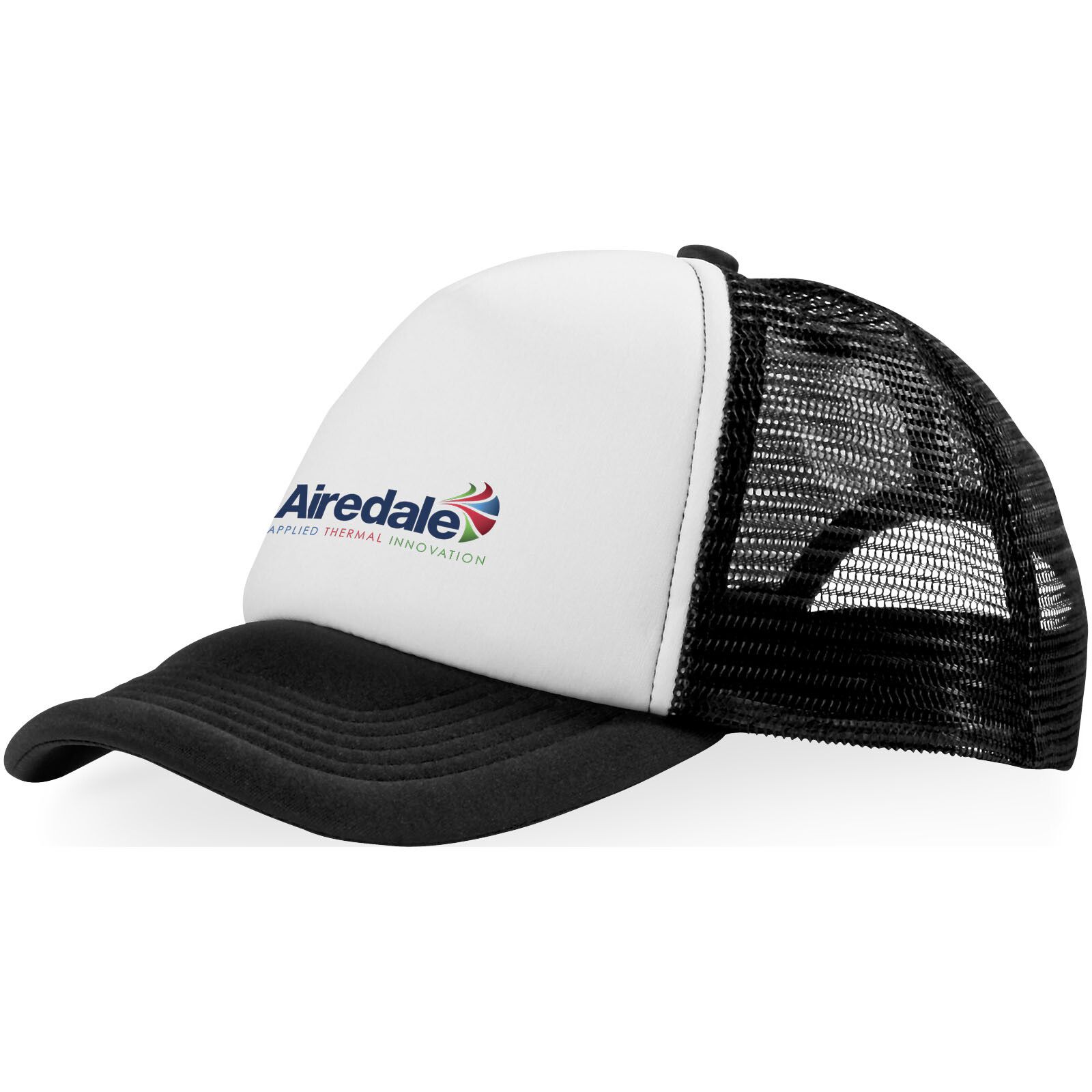 Trucker Cap mit 5 Segmenten - schwarz -  weiss-341