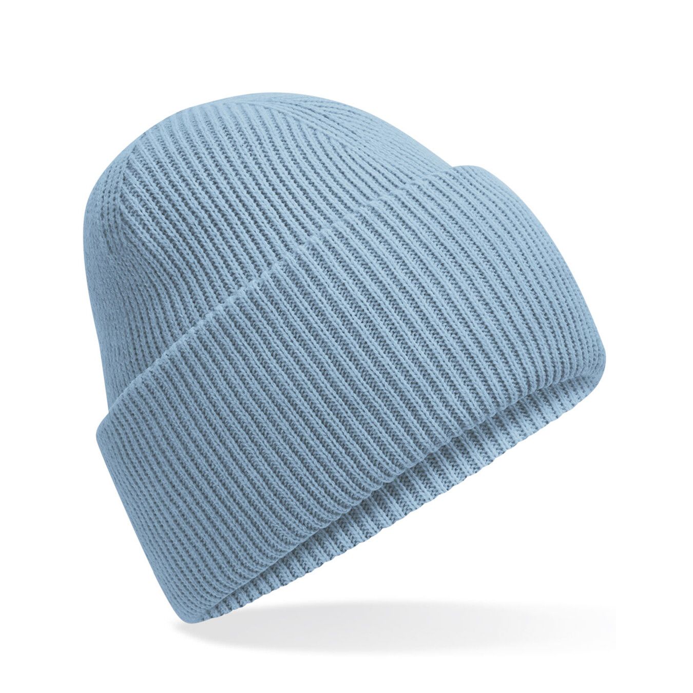 Classic Engineered Deep Cuffed Beanie - dusty blue-115