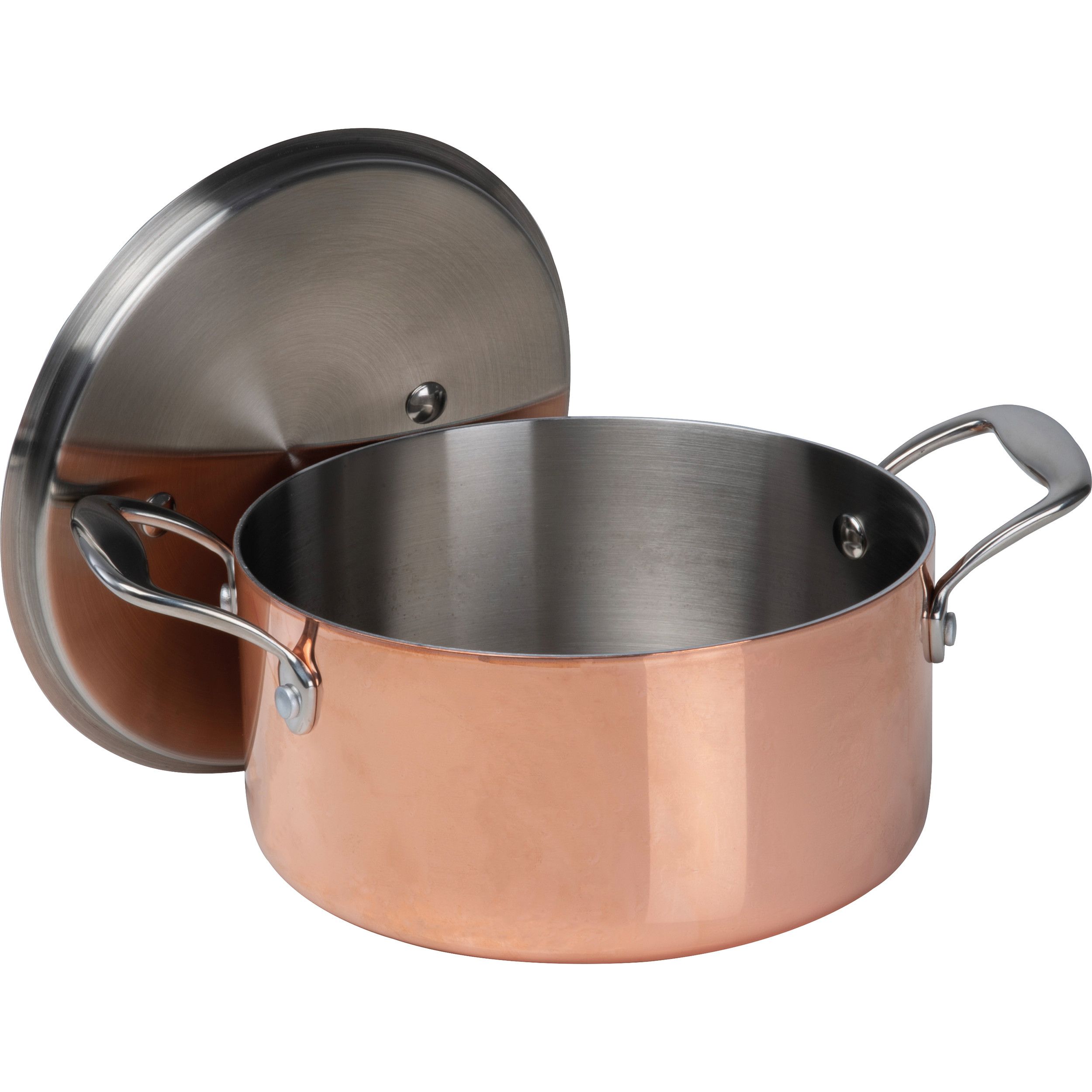 CrisMa Induktionskochtopf mit Deckel - kupfer-138