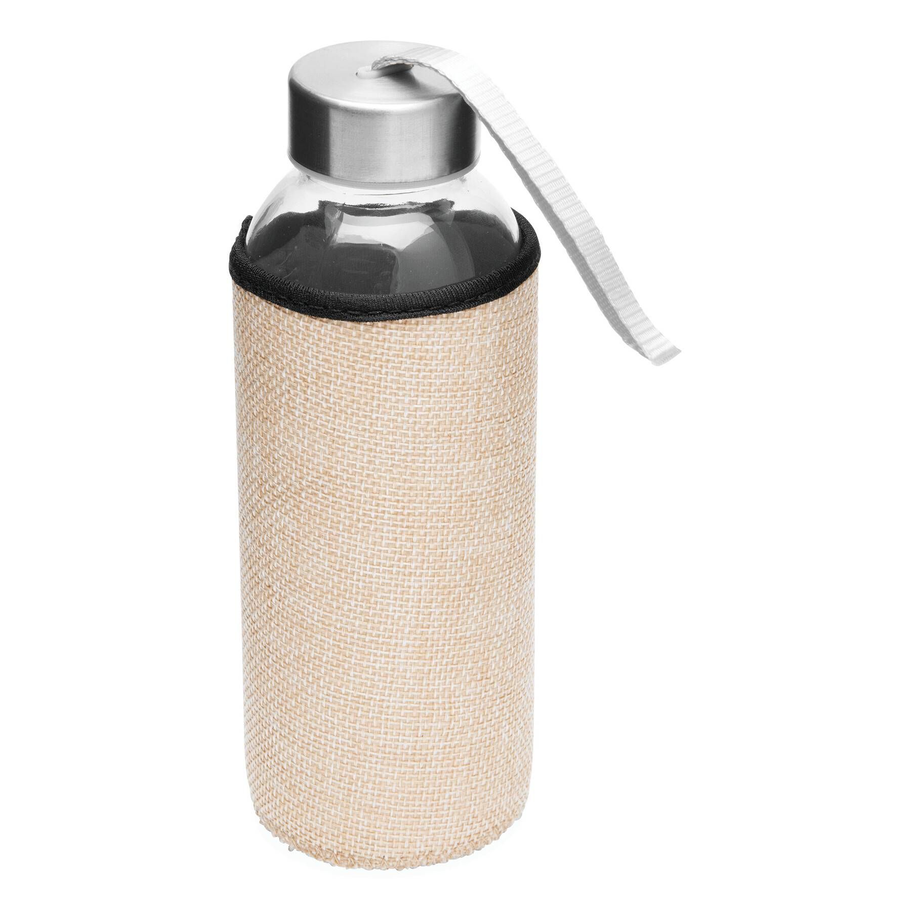Glas-Trinkflasche TAKE JUTY - natur-737