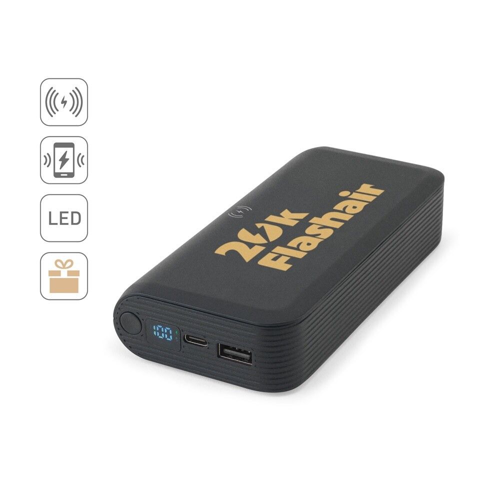 BECKER 20 20.000 mAh Powerbank aus recyceltem ABS - schwarz-420