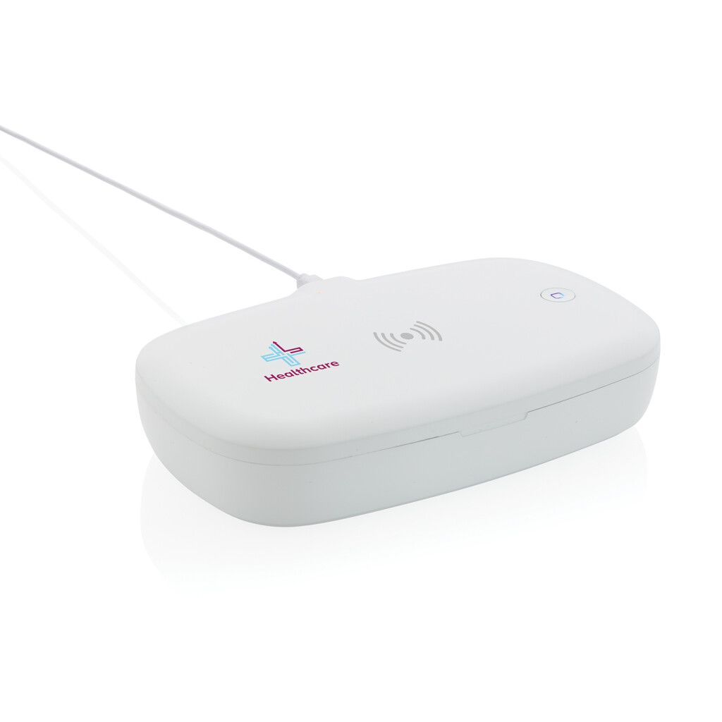 UV-C Sterilisations-Box mit 5W Wireless Charger - weiß-316