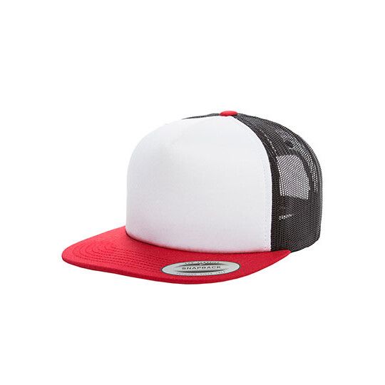 Foam Trucker With White Front - red - white - black-954