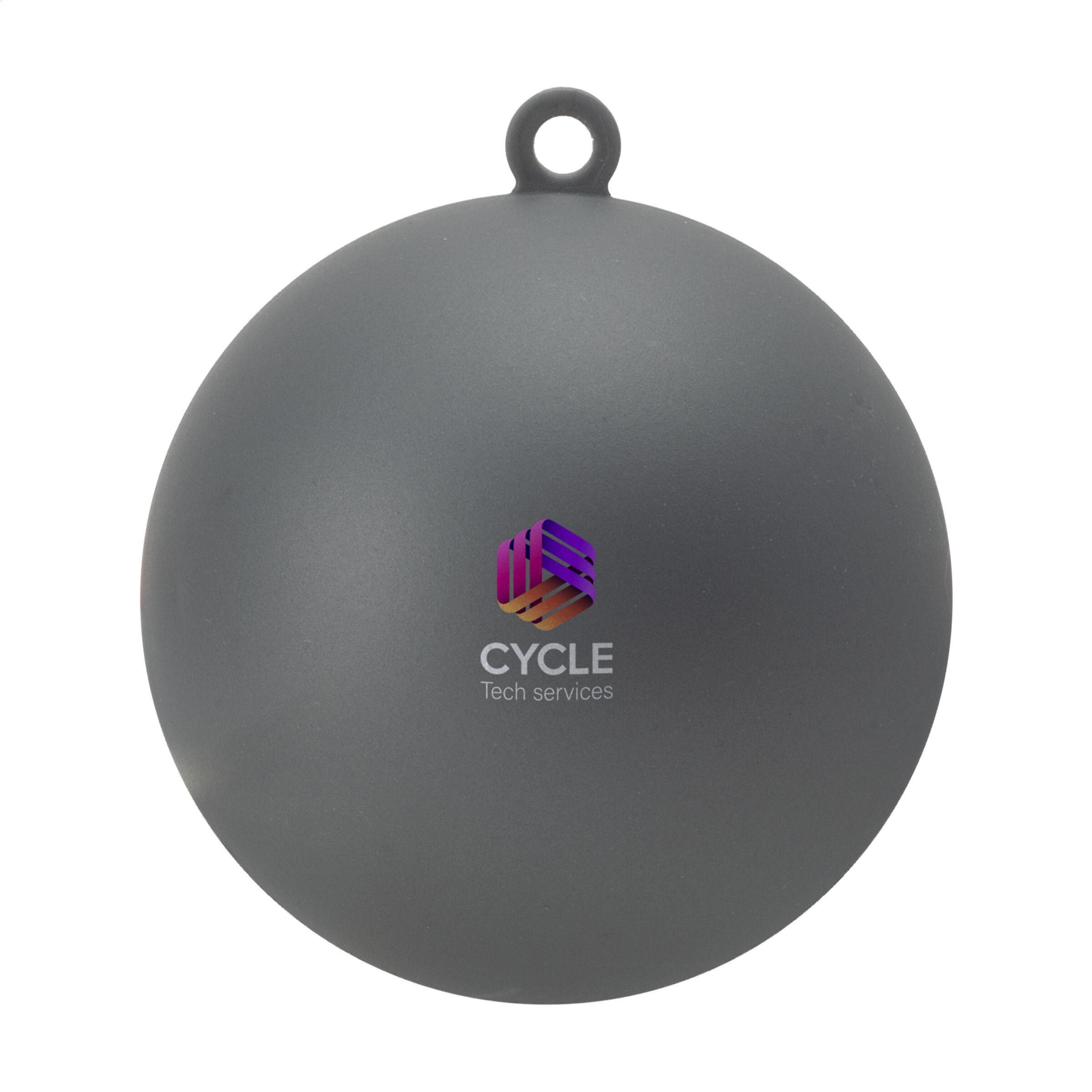 Weihnachtskugel Ø 7 cm Recycled PP - Made in Europe - silber-452