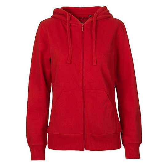 Ladies´ Zip Hoodie - red-54