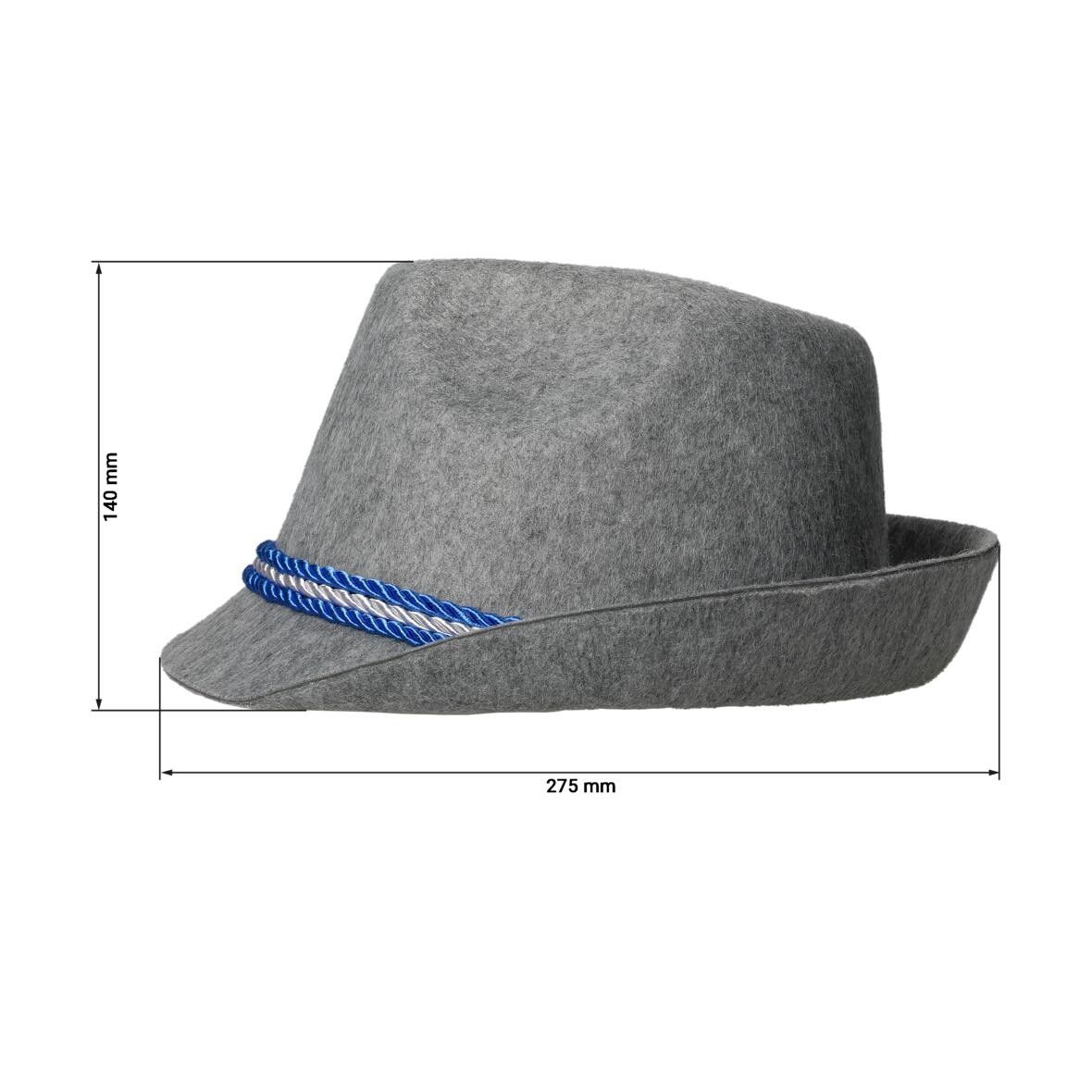 Trachtenhut Felt Bavaria - grau-843