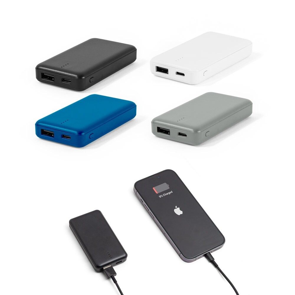 SHERYL Powerbank 4'000 mAh bei recyceltem ABS (100% rABS) - schwarz-738