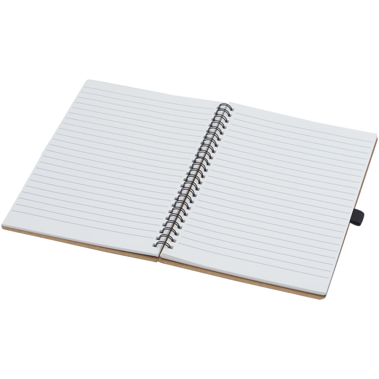 Cobble A5 Notizbuch mit Spiralbindung aus recyceltem Karton mit Steinpapier - natur-760