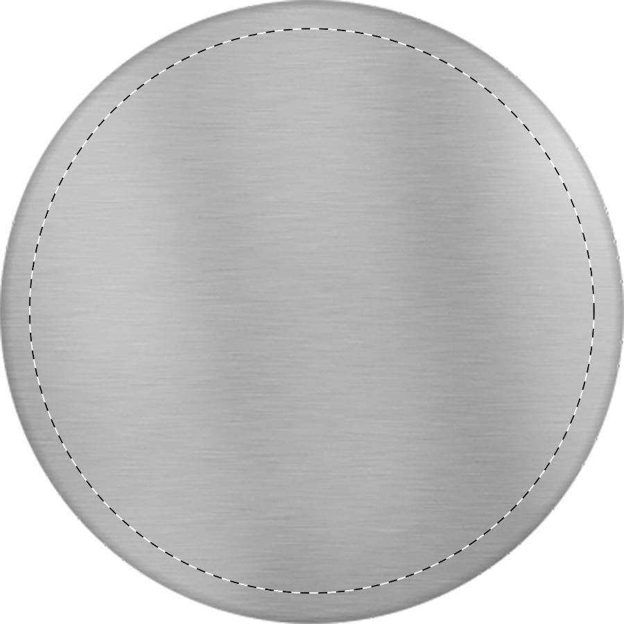 Veredelungsposition Metallplättchen