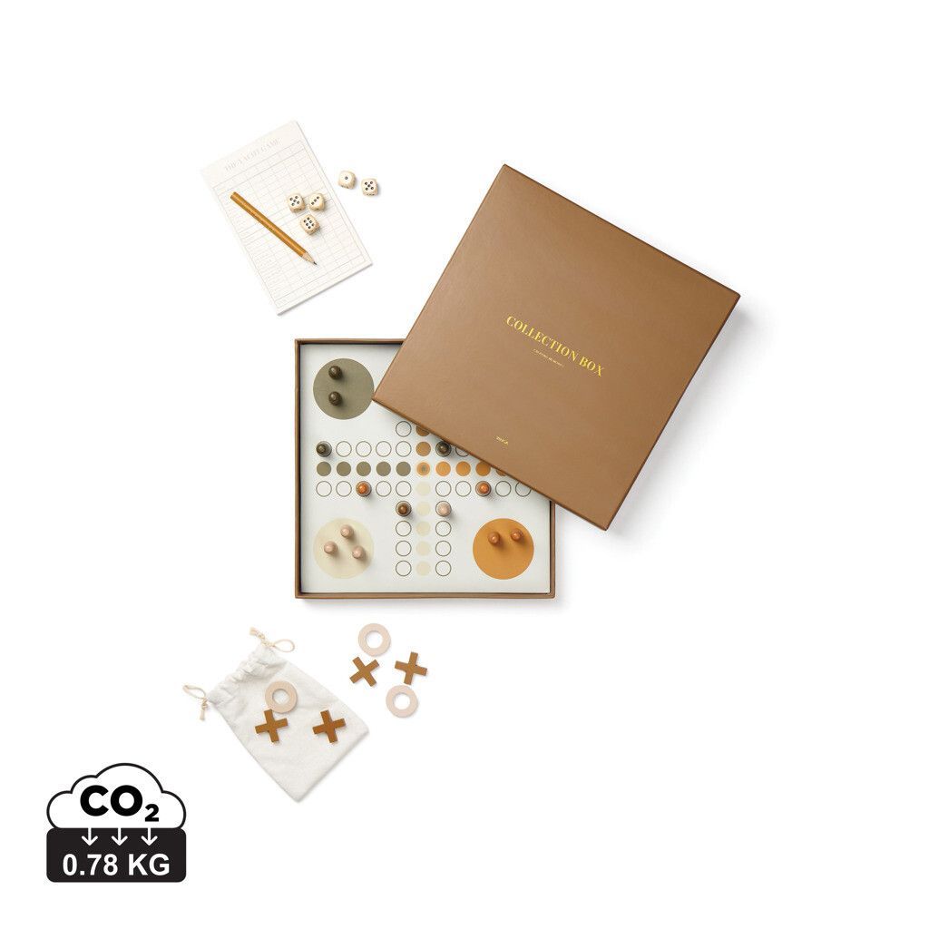 VINGA Coffee-Table Spielesammlung - braun-978