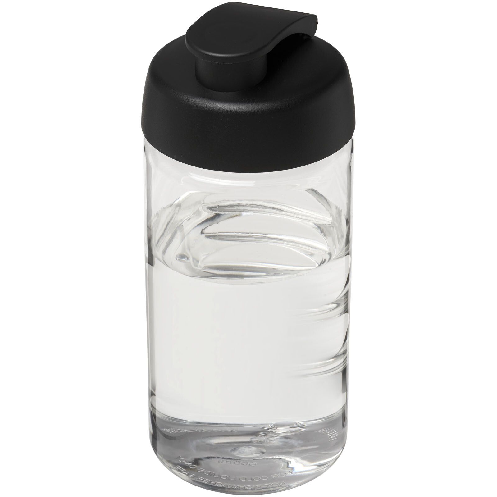 H2O Active Bop 500 ml Sportflasche mit Klappdeckel - transparent -  schwarz-25