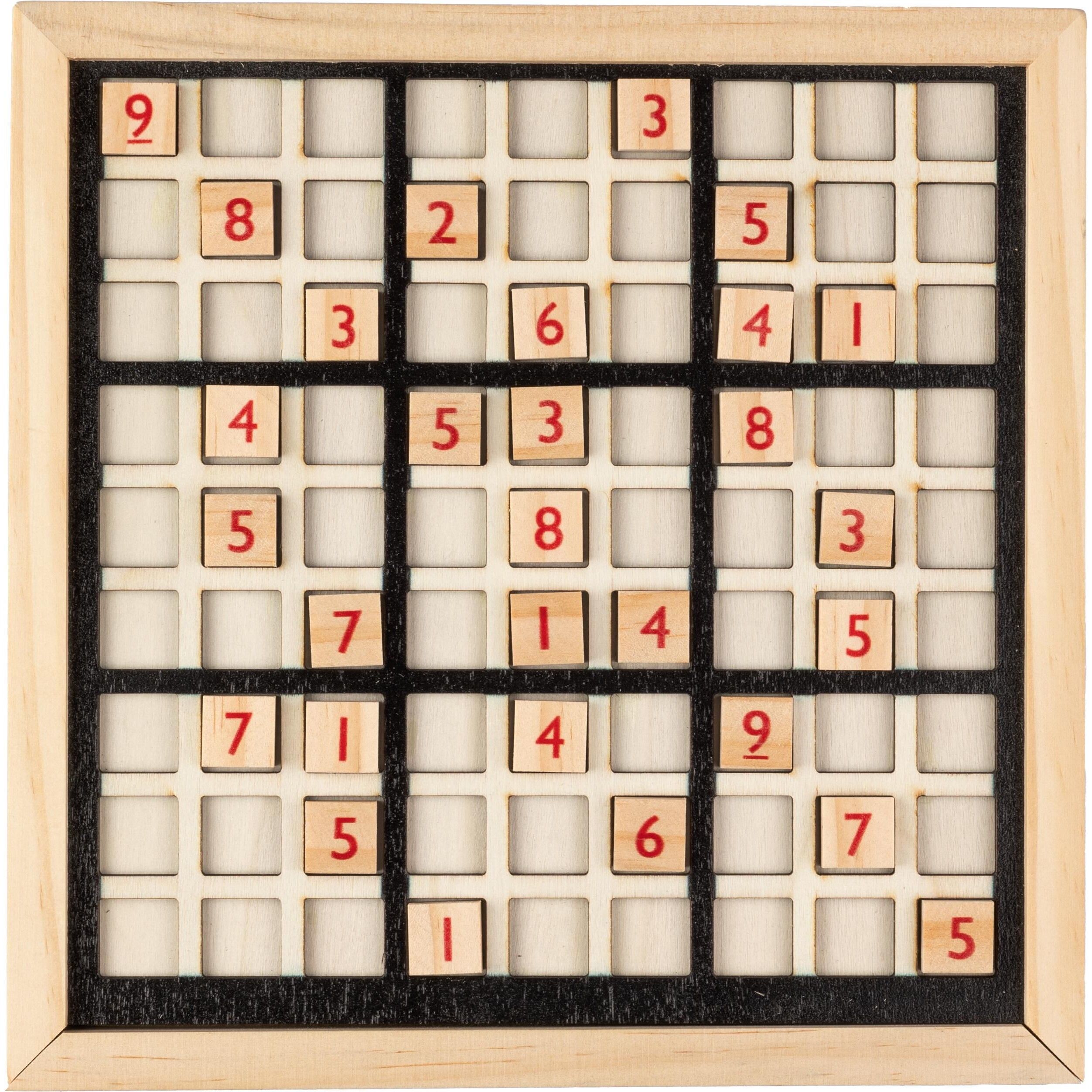 Holz-Sudoku-Spiel Christa  - braun-297