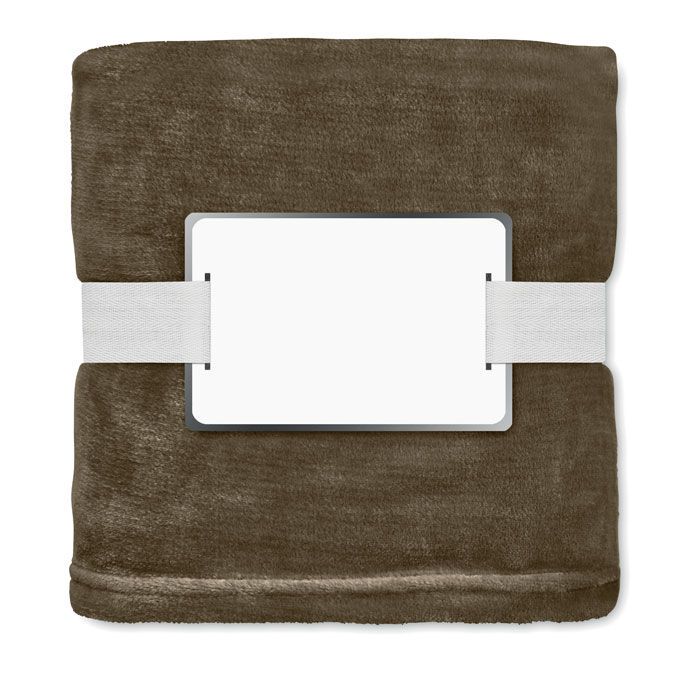 RPET-Flanell Fleece-Decke LOGAN - erde-273
