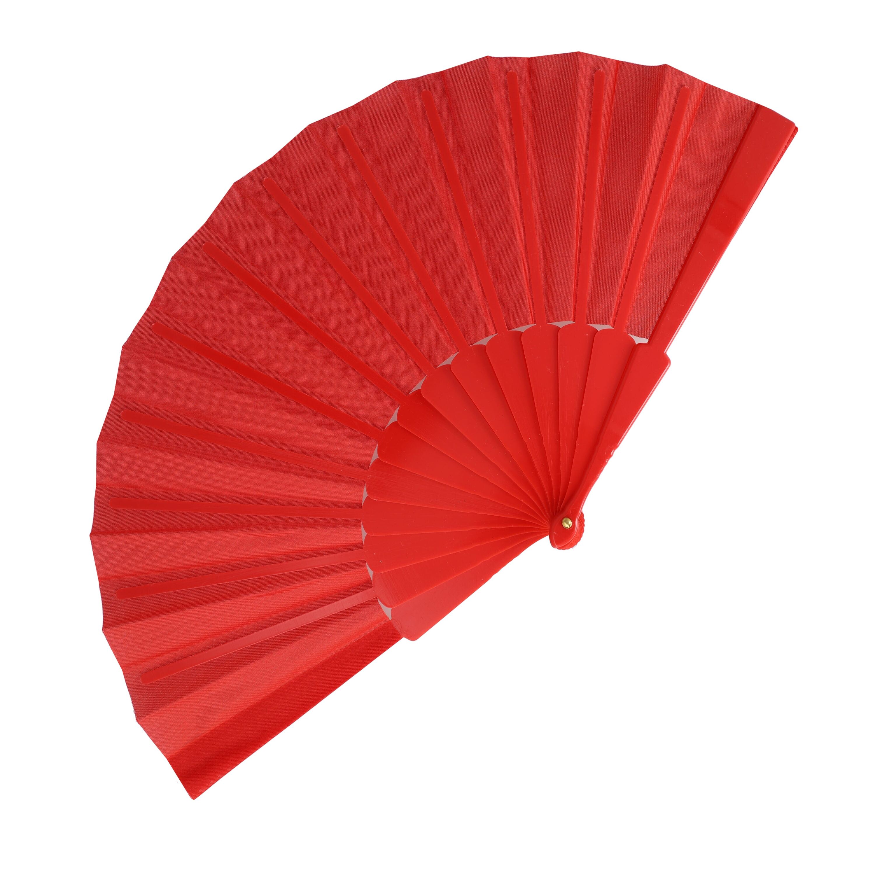 Fächer aus Kunststoff - rot-592