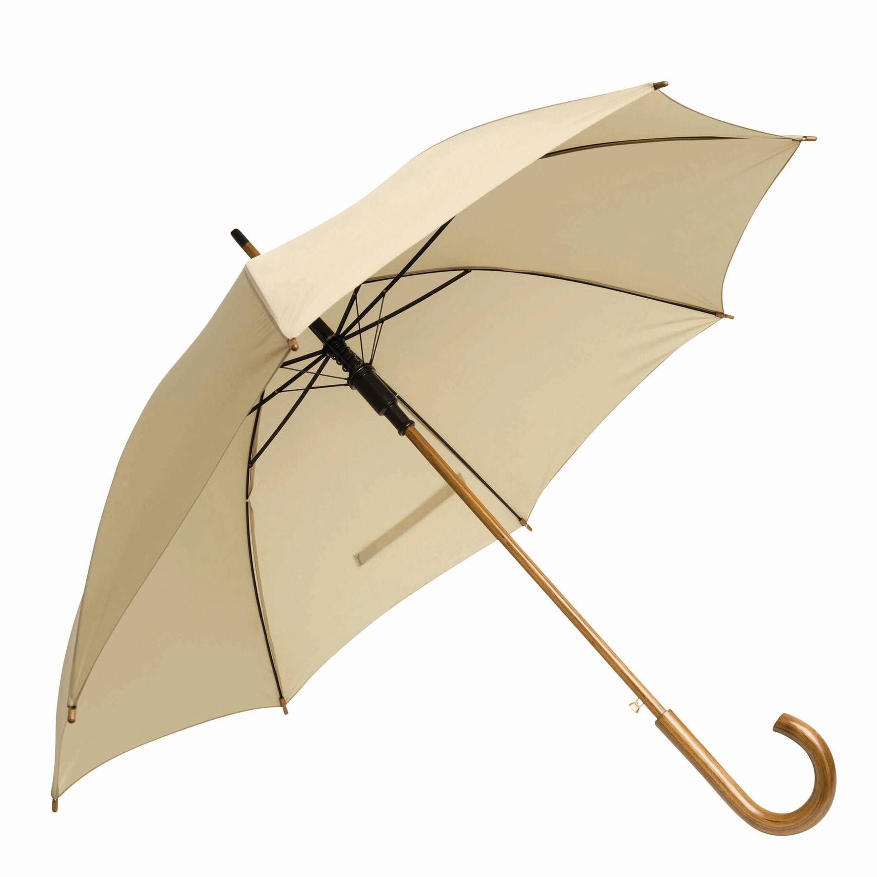 Automatik-Holzstockschirm BOOGIE - beige-189