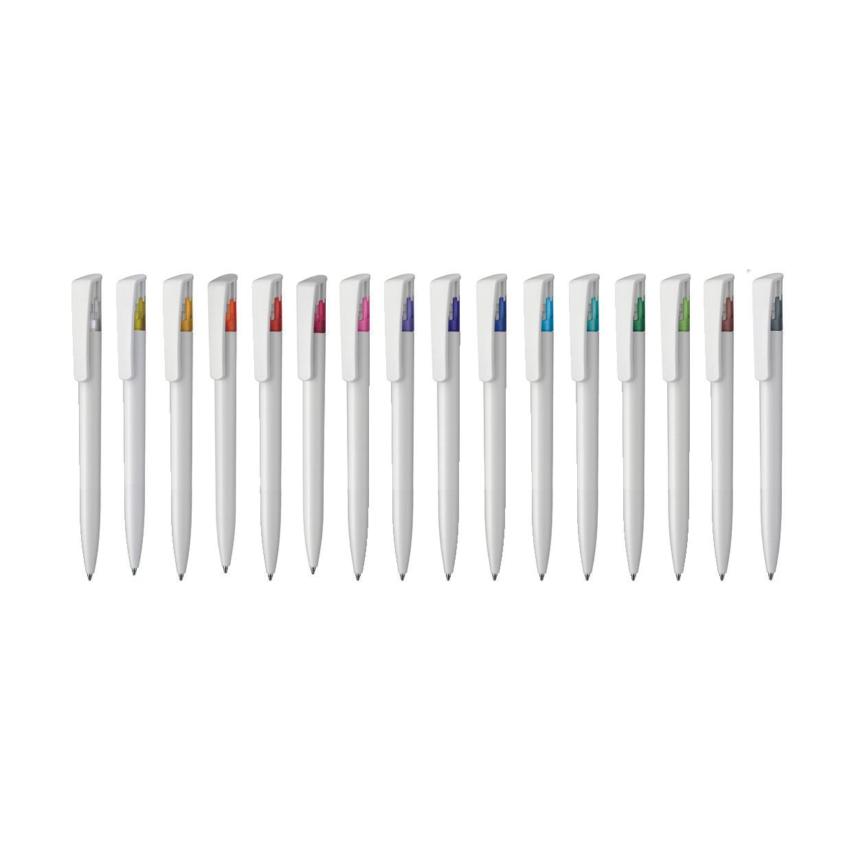 Kugelschreiber ALL-STAR SF - weiss - caribic-blau-484