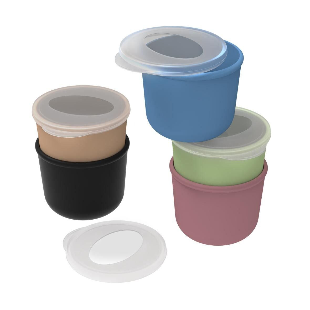 Lunchpot ToGo, 650 ml - schwarz - transparent-56