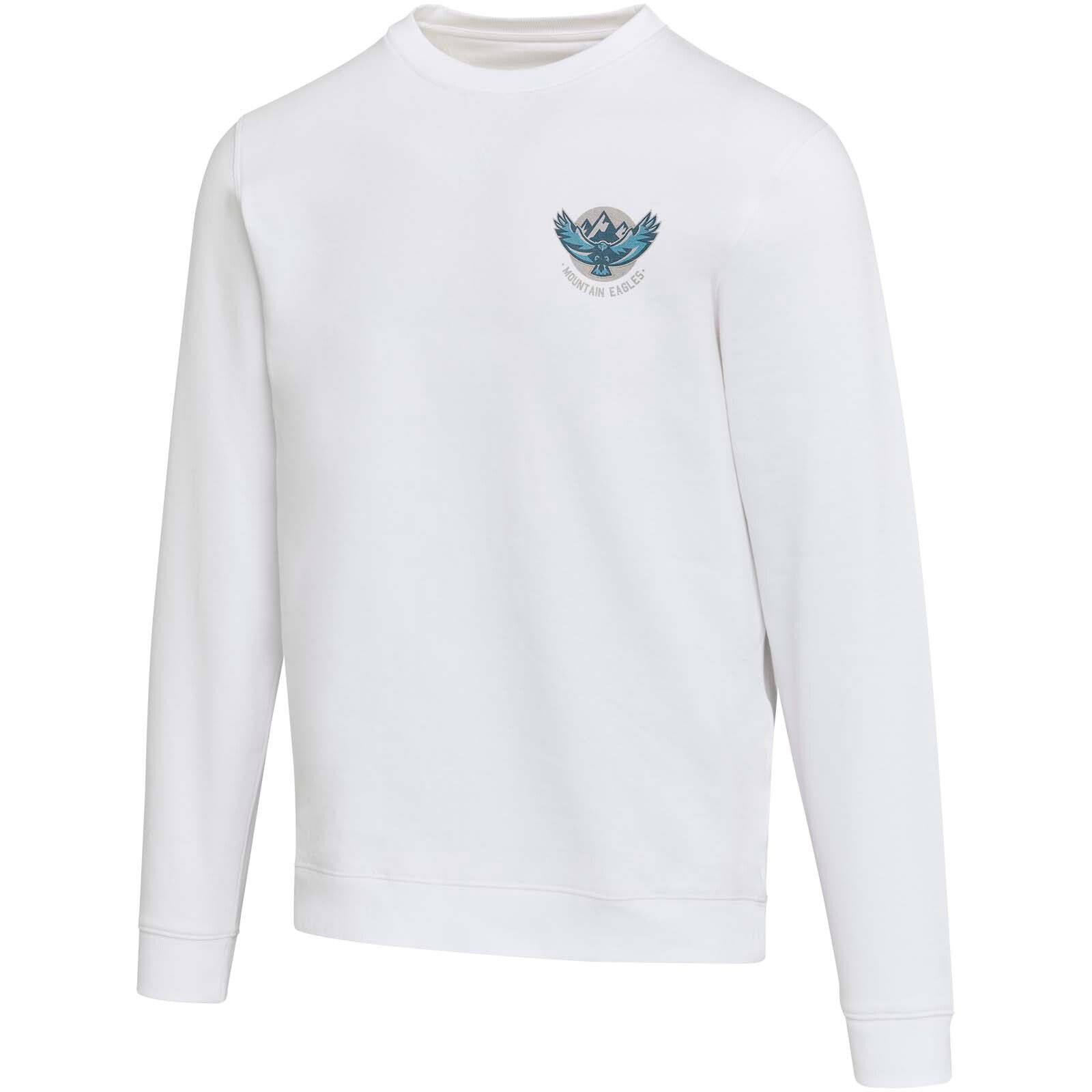 Jasper 280 g/m² Pullover mit Rundhalsausschnitt aus recycelter Bio Baumwolle (OCS), unisex - weiss-183