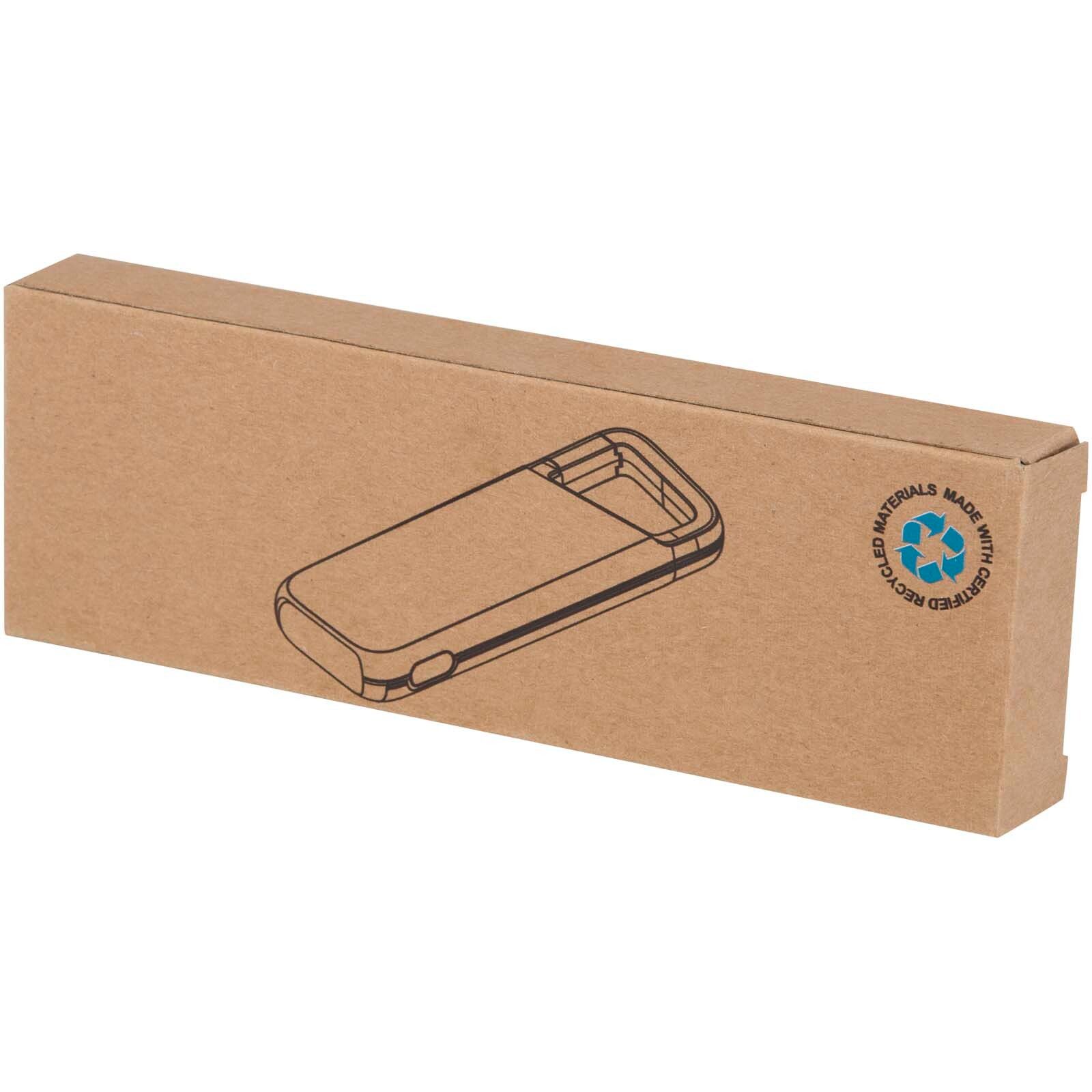 Alkes 12 W 5.000 mAh wasserfeste Powerbank aus recyceltem Kunststoff mit Karabinerhaken - schwarz-411