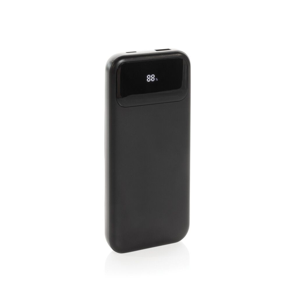 Turbopack 10000mAh Powerbank mit integr. Kabeln aus RCS rABS - schwarz-199