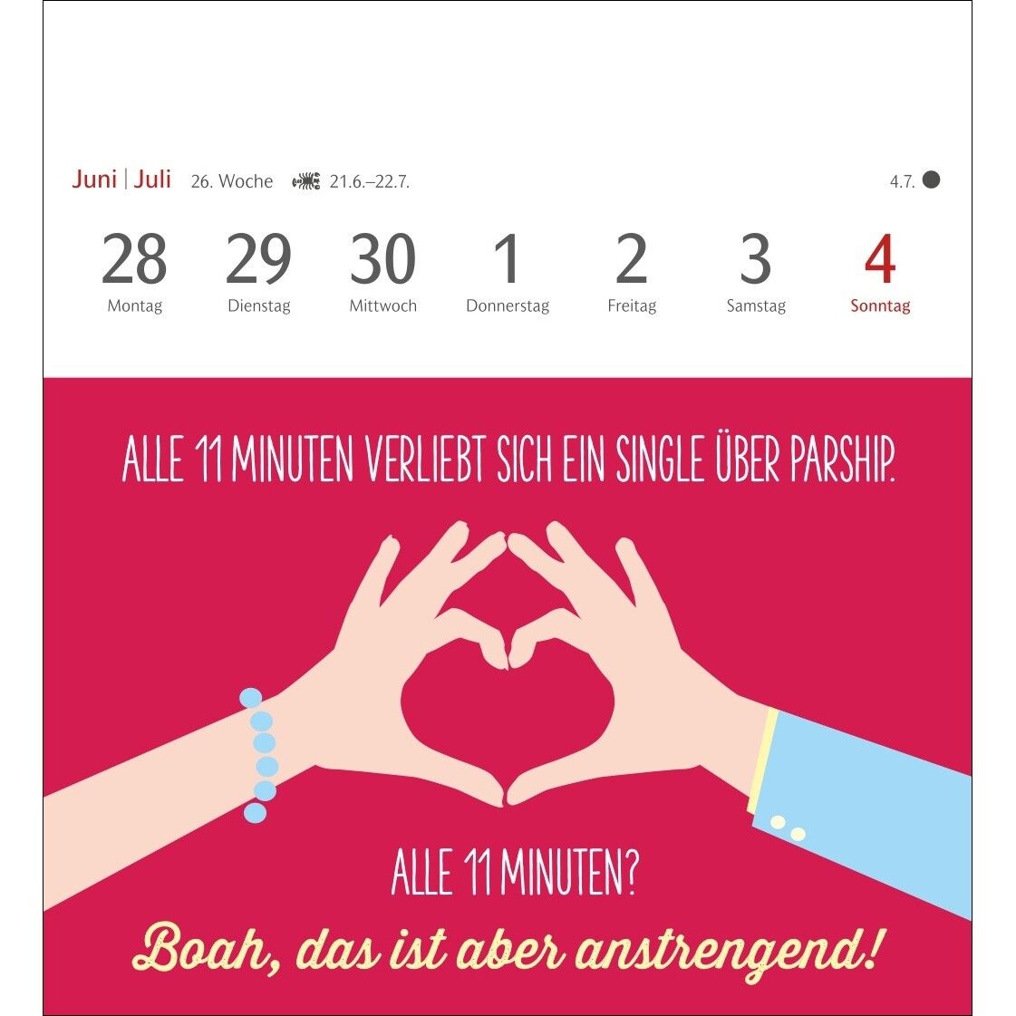 Der fette Vogel bricht den Ast Postkartenkalender-293