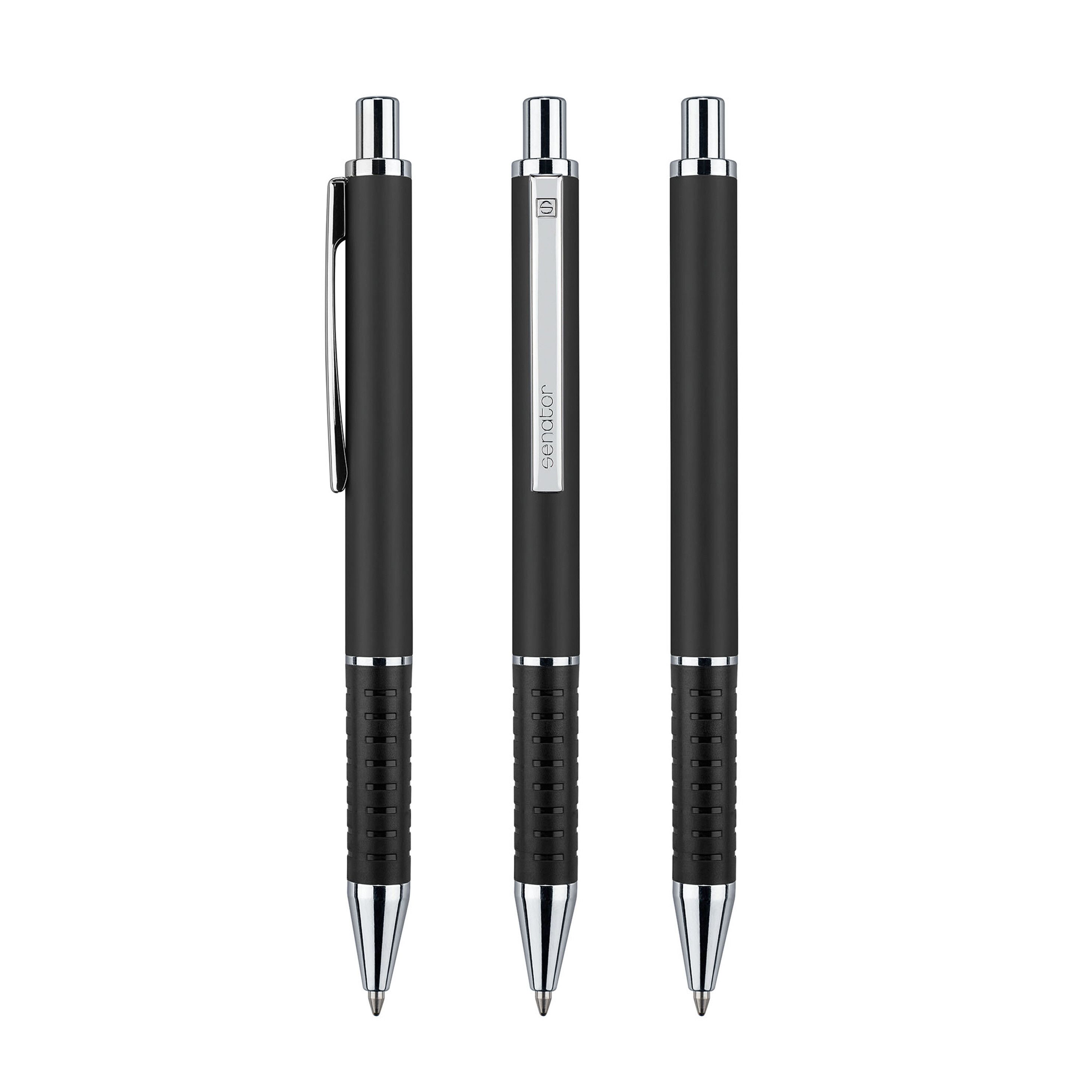 Star Tec Alu Druckkugelschreiber - schwarz-235