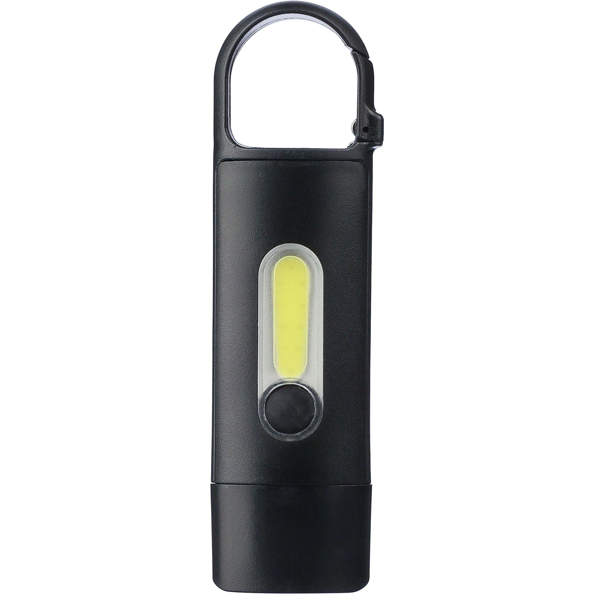 Recycelte ABS Mini-Taschenlampe Zai - schwarz-136