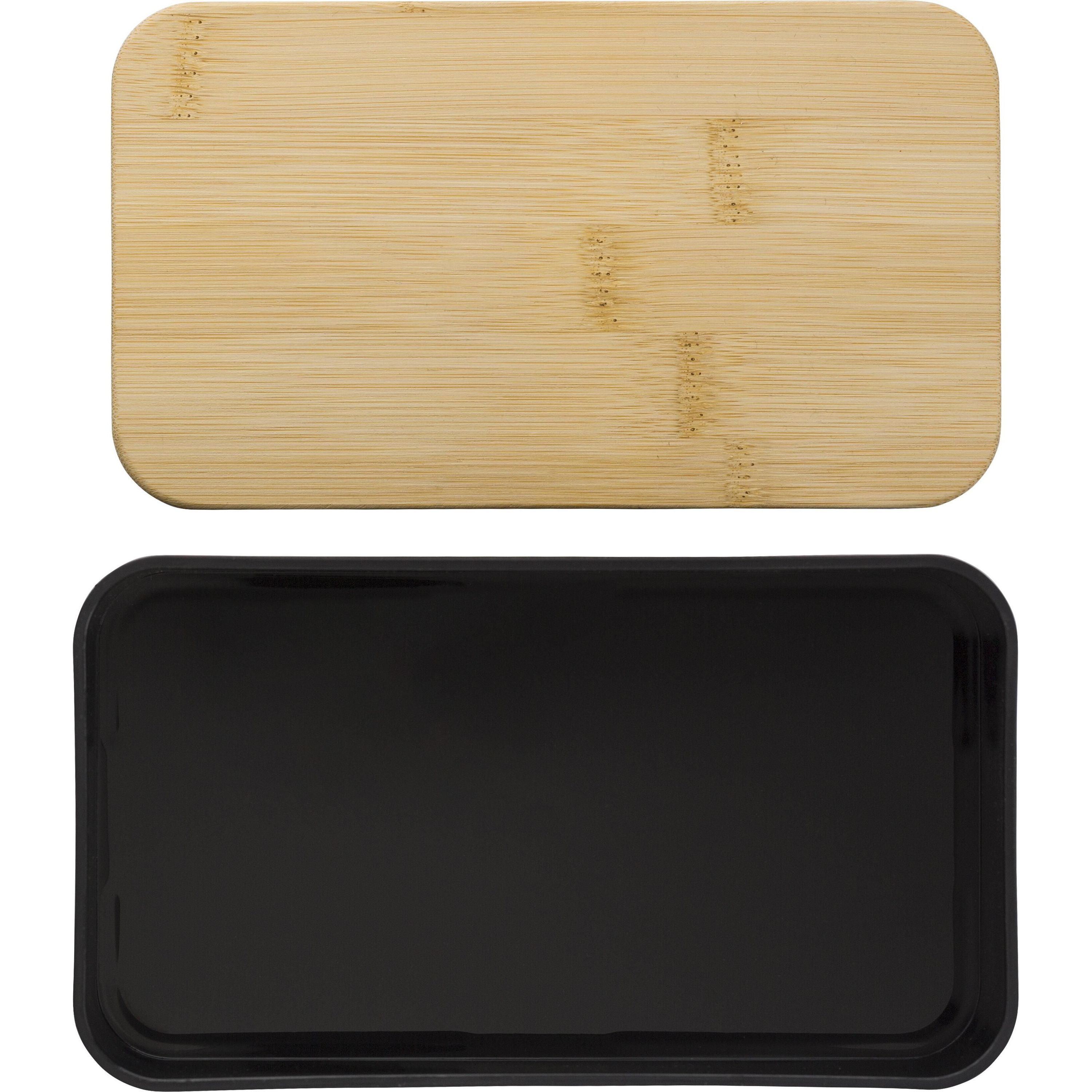 Doppellagige PP-Lunchbox Maxton - schwarz-739
