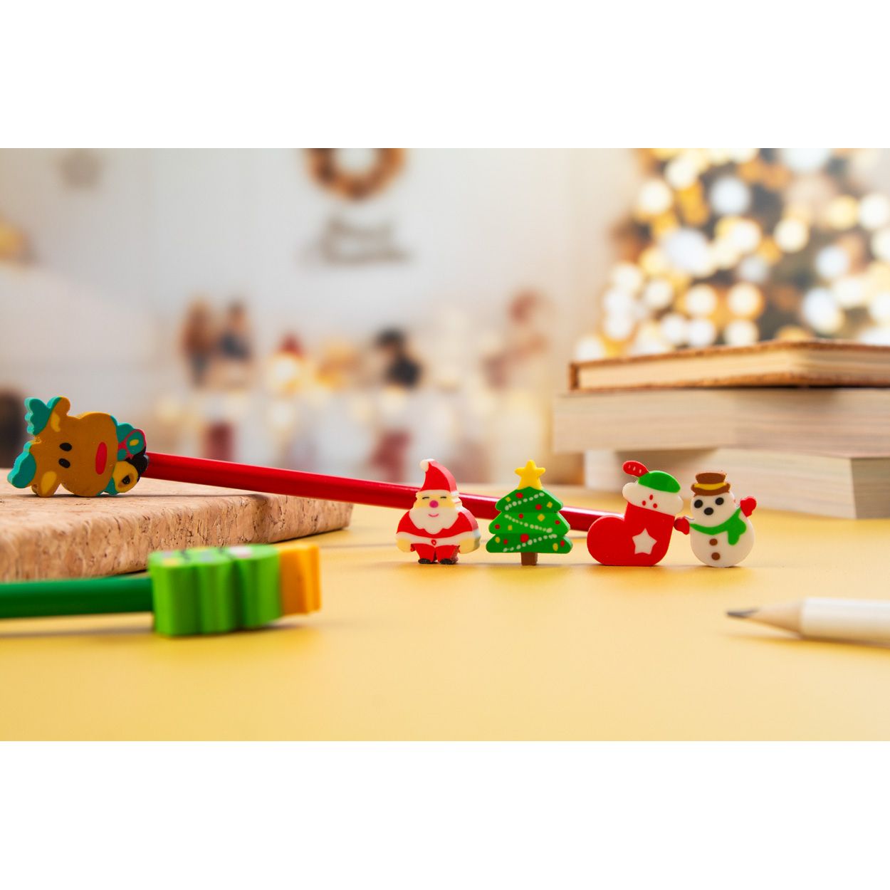 Sommaroy Weihnachts-Radierer-Set - mehrfarbig-284