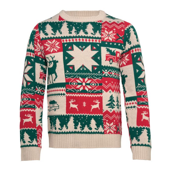 Weihnachtspullover S-M SHIMIS - beige-262
