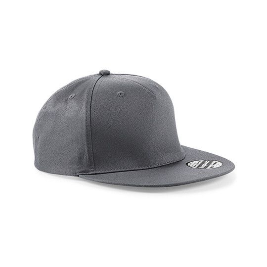 5 Panel Snapback Rapper Cap - graphite grey-526