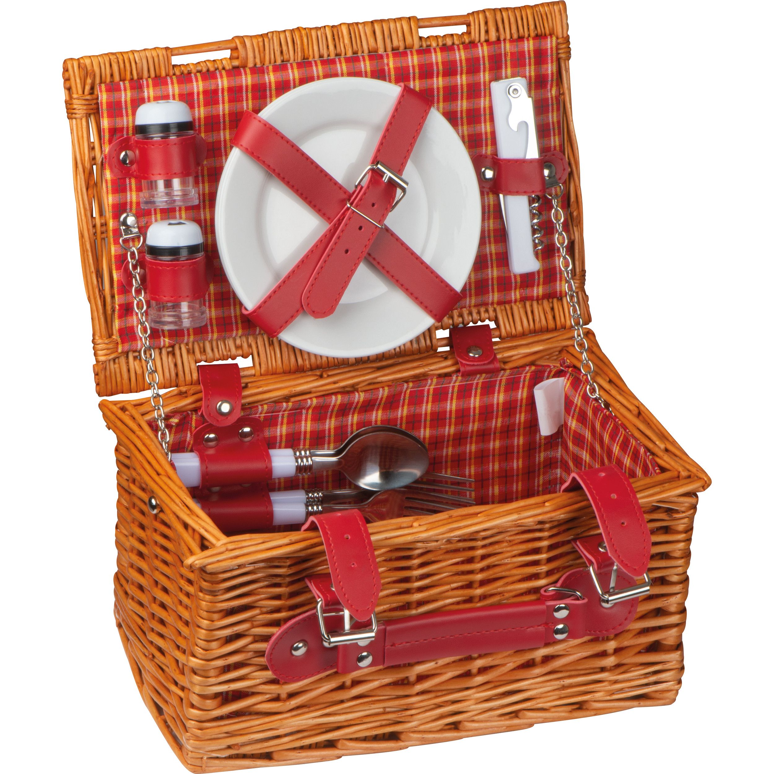 Picknickkorb für 2 Personen - braun-215