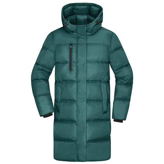 Ladies´ Winter Short Coat für Damen - smoky green-585