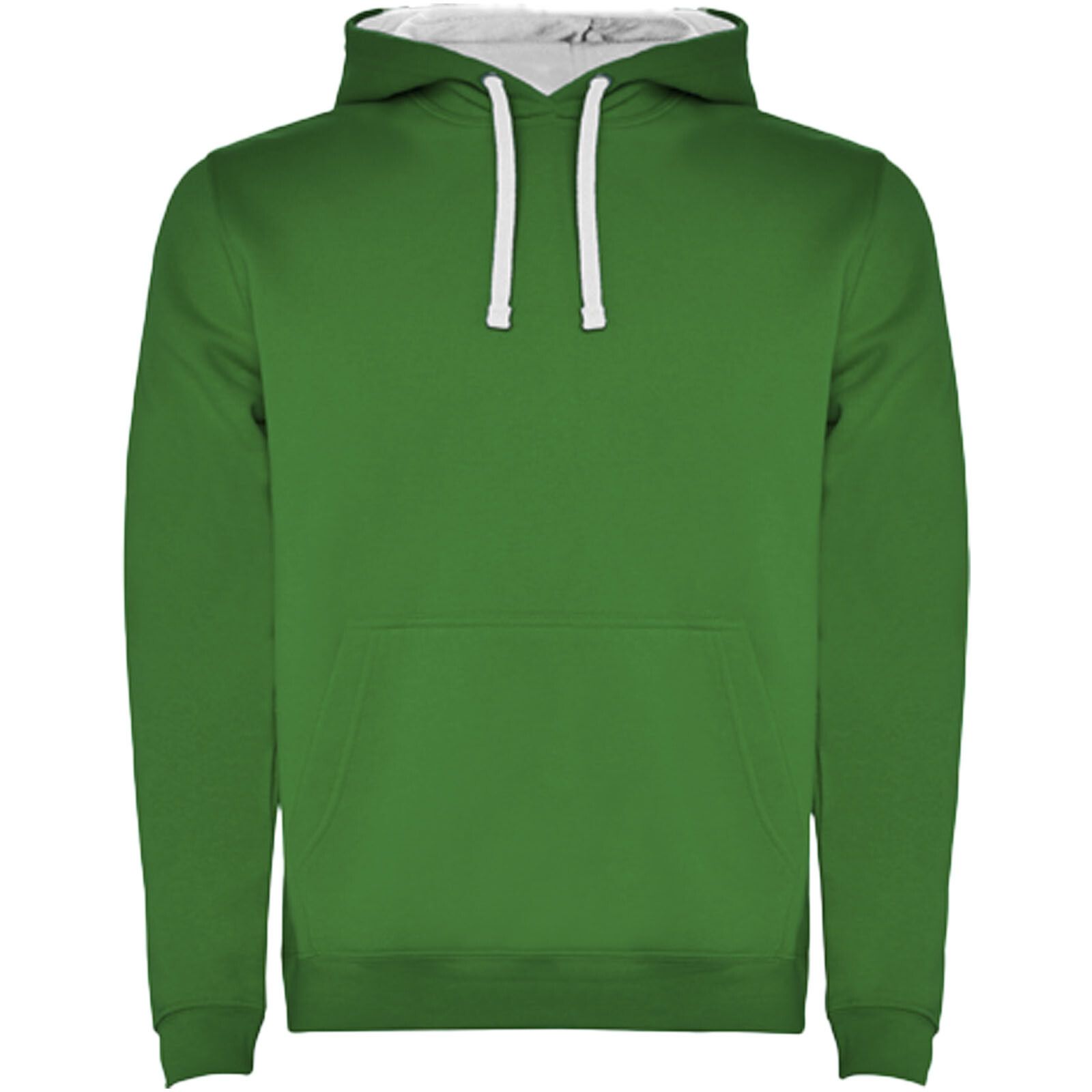 Urban Kapuzenpullover für Herren - kelly grün -  weiss - 2XL-546