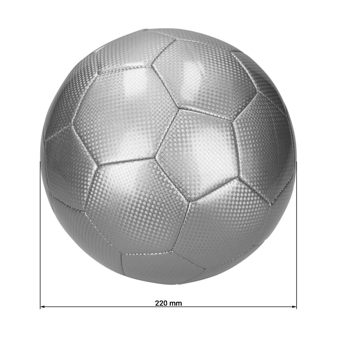 Fußball Carbon, groß - silber-771