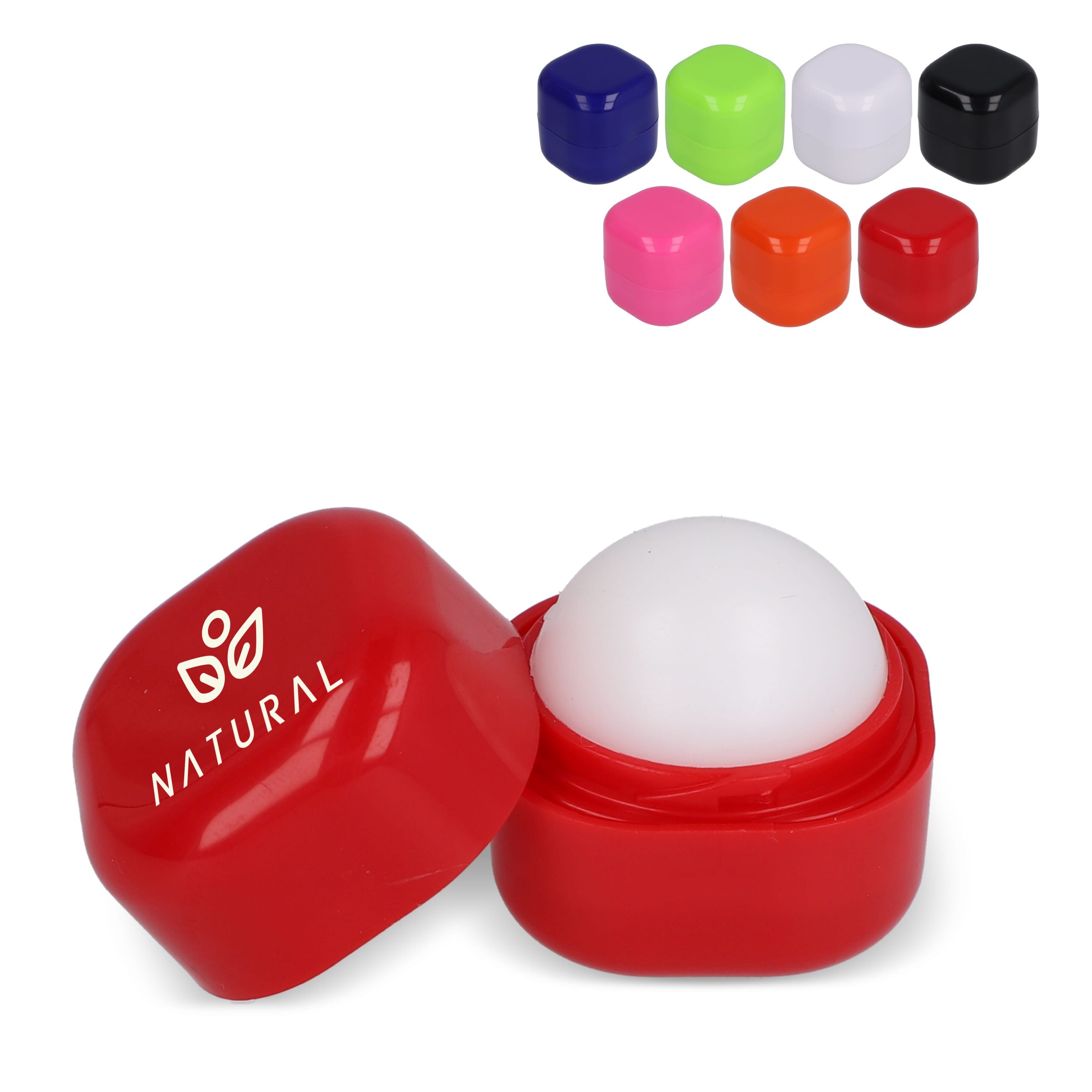 Kubischer Lippenpflegestift aus recyceltem ABS - weiss-26