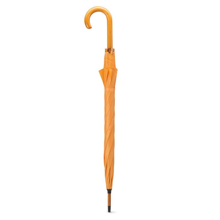 Regenschirm mit Holzgriff CALA - orange-245