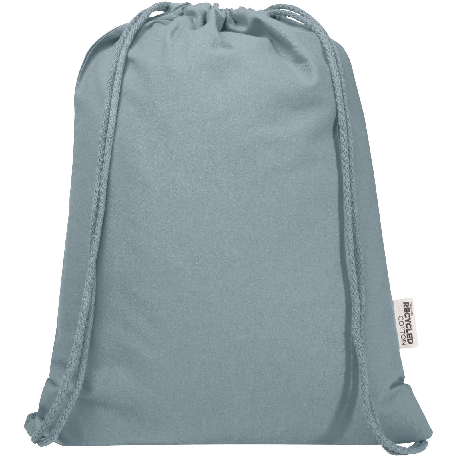 Oregon Blend 140 g/m² GRS-recycelter Turnbeutel 5 L  - grau-456
