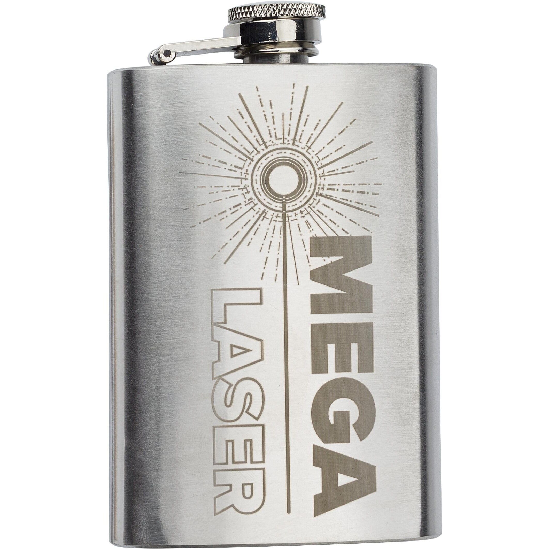 Flachmann aus Stahl (100 ml) Ingrid - silber-109