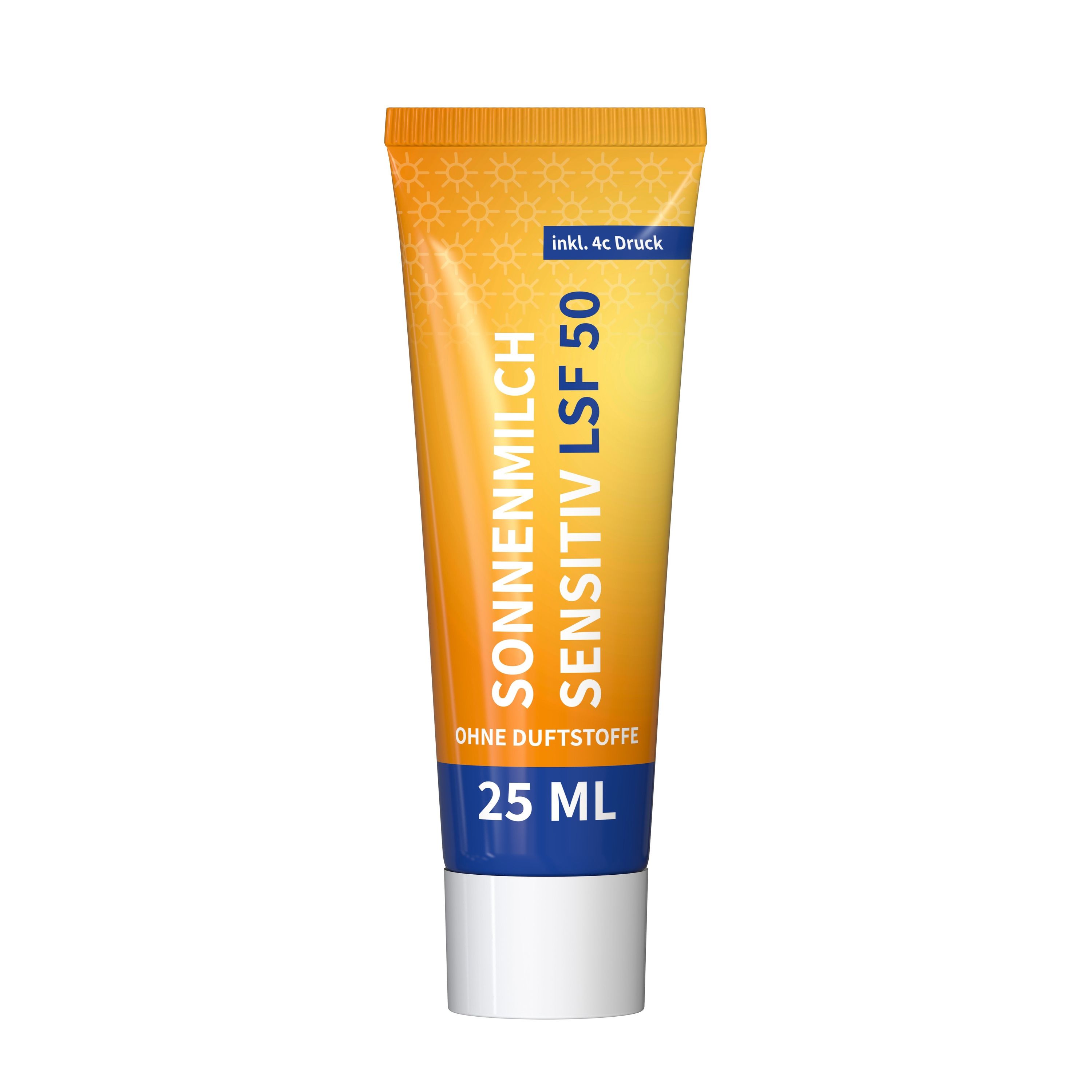 25 ml Tube Sonnenmilch LSF 50 (sensitiv) FullbodyPrint-393