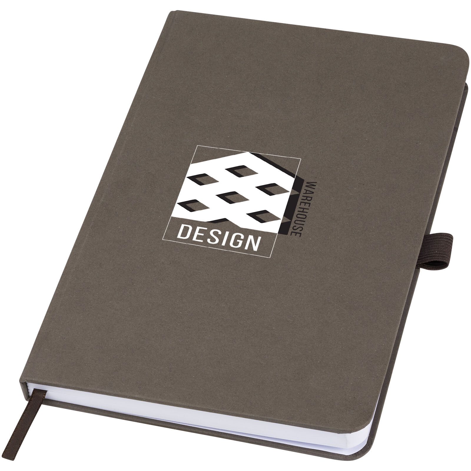 Fabianna Hardcover Notizbuch aus Crush-Papier - kaffeebraun-769