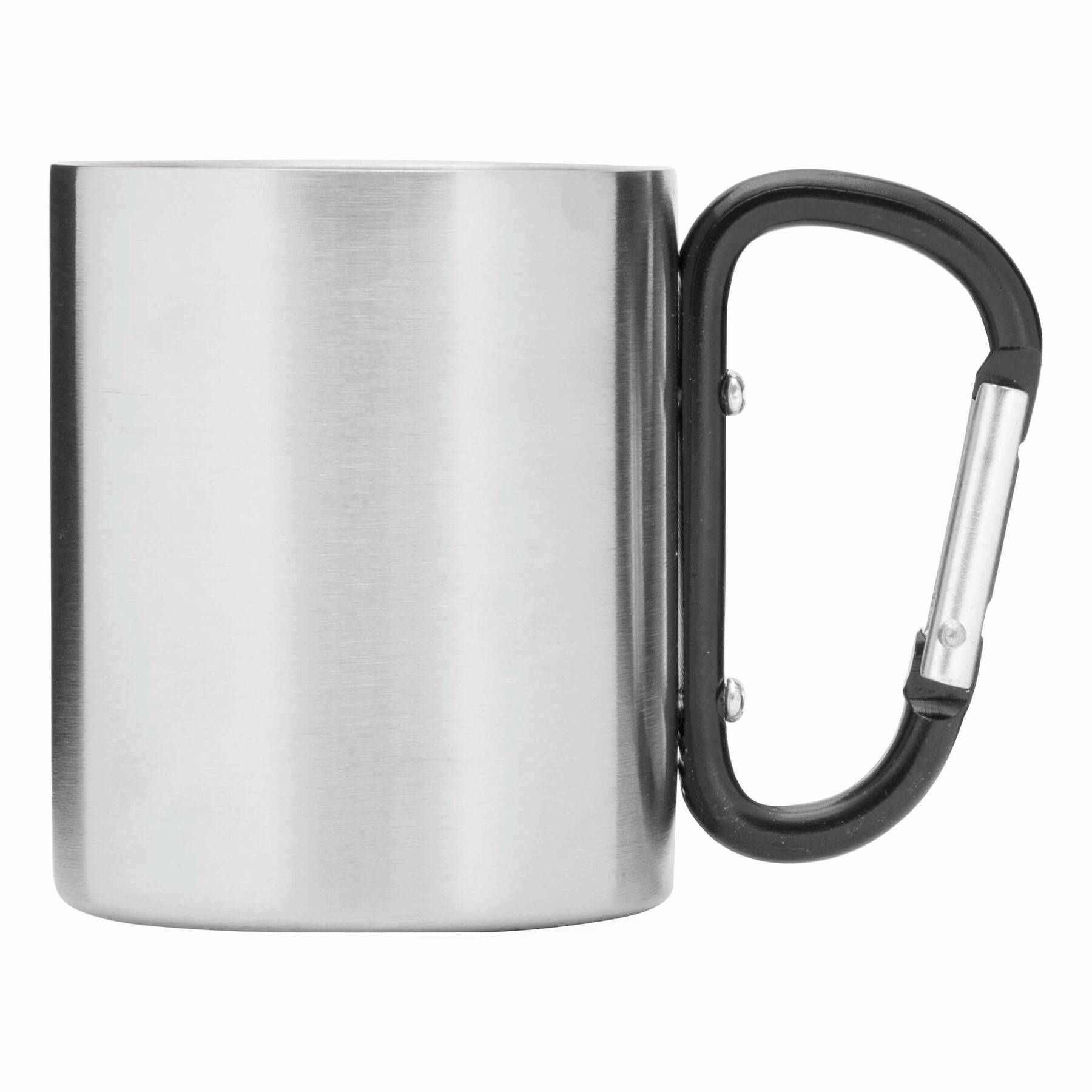 Edelstahl Becher HIKING DAY - schwarz - silber-877